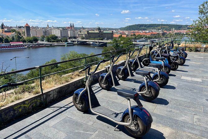 Guided sightseeing e-scooter tour of Prague: 2 hours - What the two-hour pace feels like
