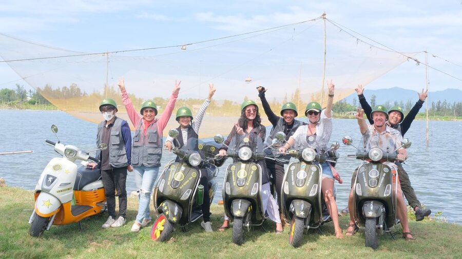 Half Day Exploring Hoi An Countryside in a Vespa - Making rice noodles and votive paper