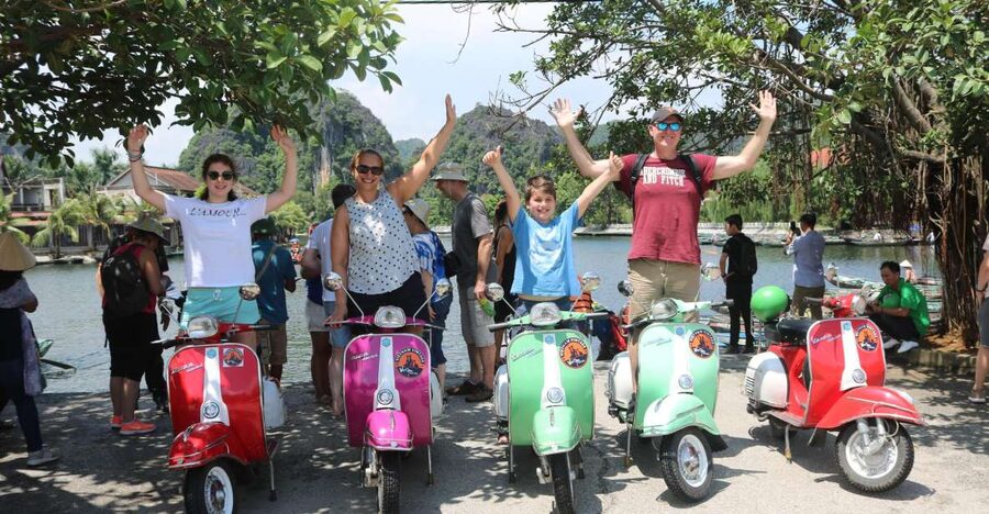 Hanoi 4.5-Hour Vespa Tour city tour - Railway tracks and the human side of Hanoi