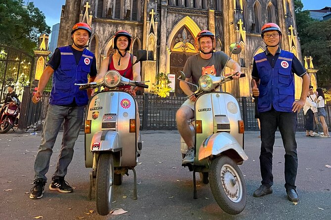 Hanoi Evening Vespa Food Tour 04hrs - Starting beside St. Joseph Cathedral at 6pm