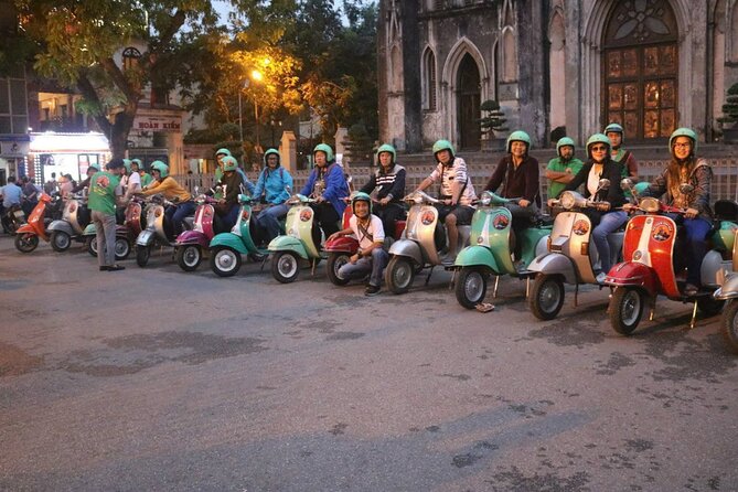 Hanoi Vespa After Dark Street Food Tour -Hidden Gem-Train Street - A Vespa is the right way to meet Hanoi after dark