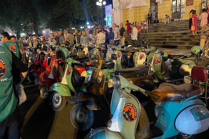 Hanoi Vespa After Dark Street Food Tour -Hidden Gem-Train Street - Pho varieties around Truc Bach Lake