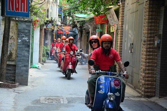 Hanoi Vintage Vespa Tours: HISTORY +FOOD + CULTURE + SIGHT + FUN - Huu Tiep Lake and the downed B-52
