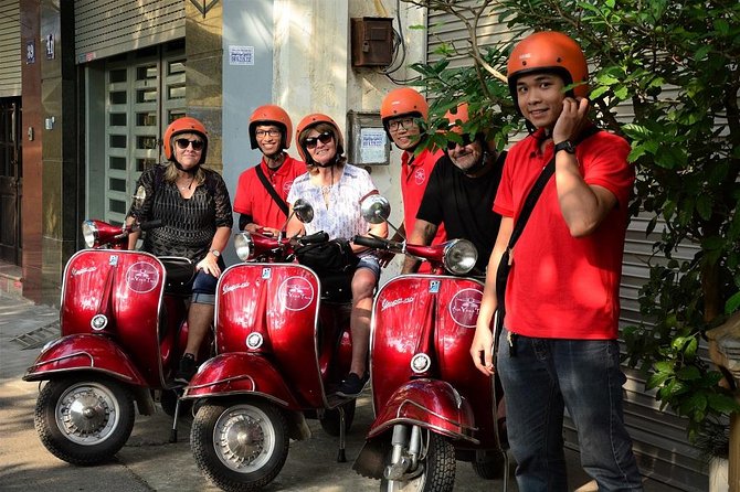 Hanoi Vintage Vespa Tours: HISTORY +FOOD + CULTURE + SIGHT + FUN - Walking the railway street near Duờng Tau