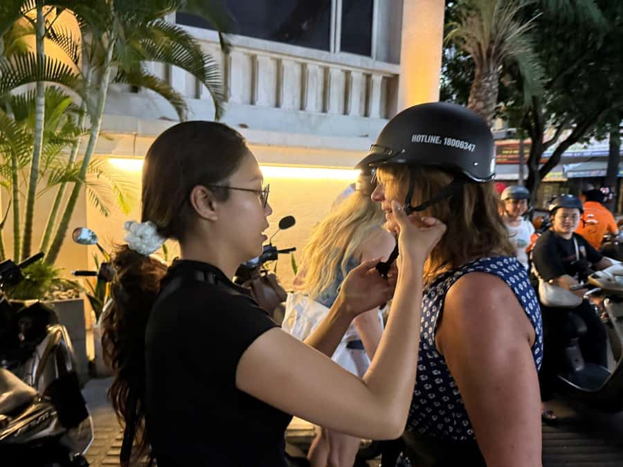 Ho Chi Minh: Local Food Tour by Scooter with Vegan Option - Bánh xèo brings herbs and crunch