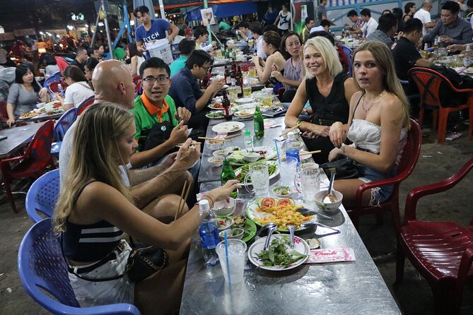 Hoi An Vespa By Night Street Food Tour - Ending with BBQ meats and banh flan