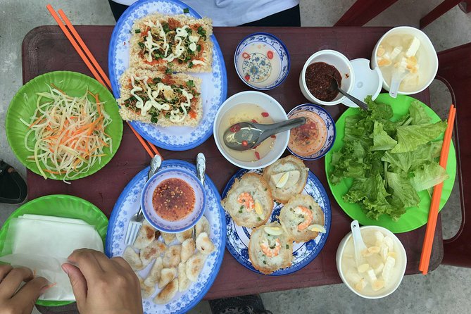 Hue Street Food Tour At Night By Scooter - Vietnamese BBQ and a local beer around 8:30 pm
