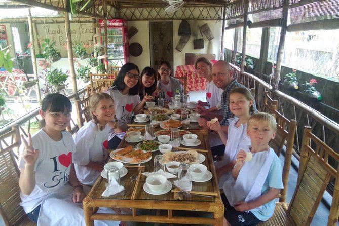 Hue Vegetarian Food Tour By Scooter - Bo De offers salad and fresh spring rolls