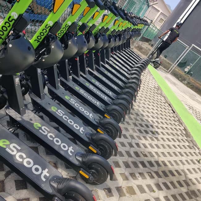 Kingstown: Small Group Electric Scooter City Tour - The viewpoint and the downhill return