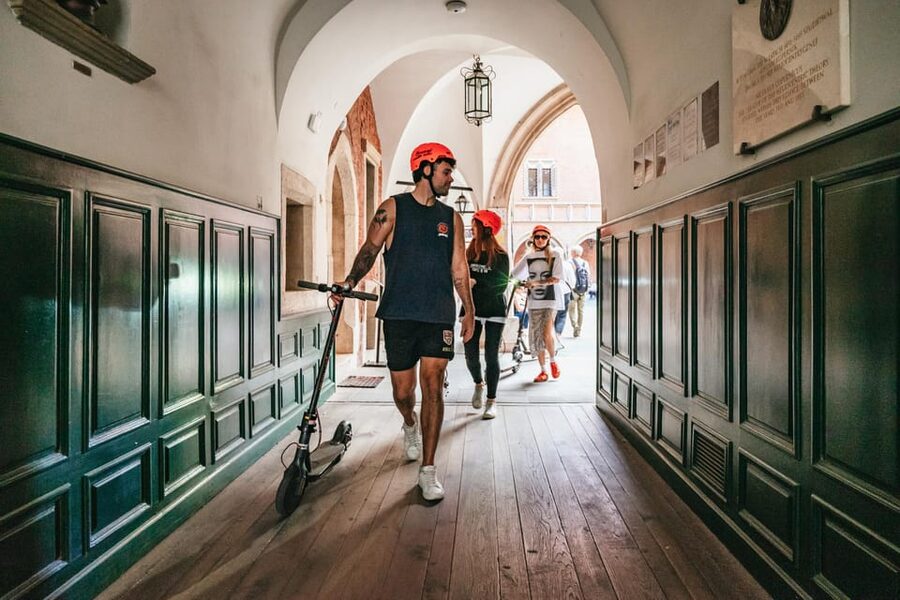 Krakow: Guided E-Scooter City Tour with Food Tastings - Podgórze food stops and the former ghetto area