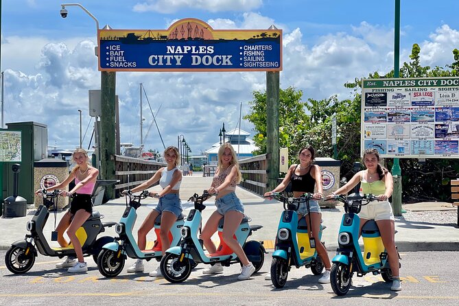 Naples Electric Moped Tour - Palm Cottage and Naples history