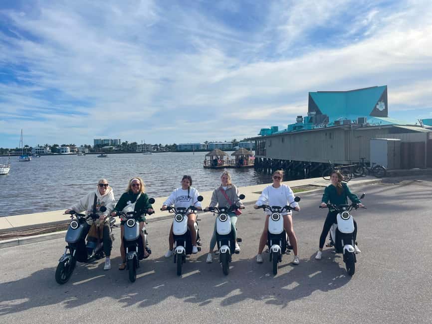 Naples Florida: Downtown Electric Moped Tour - Fun For All - A quiet start beside Naples Bay