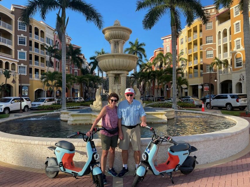 Naples, Florida - Segway Electric Moped Tour - Family Fun - The Naples Pier and white sand beach