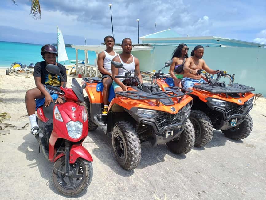 Nassau: Guided Scooter/ATV Rental or Tour w/Beach Day Bundle - A full Nassau day in a five-hour package