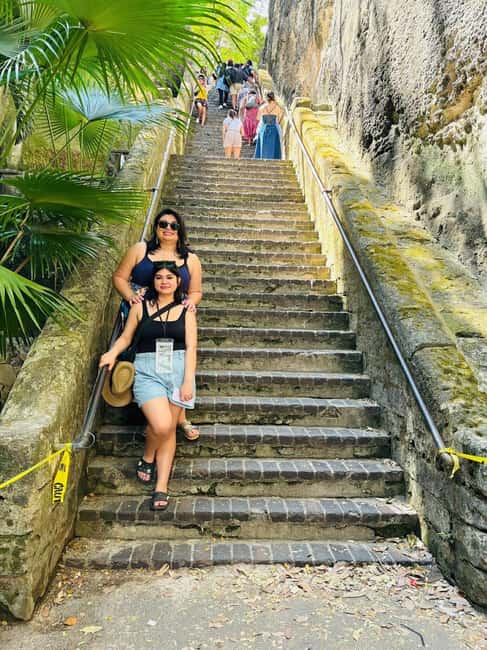 Nassau: Guided Scooter/ATV Rental or Tour w/Beach Day Bundle - Queen’s Staircase and Nassau’s old defenses