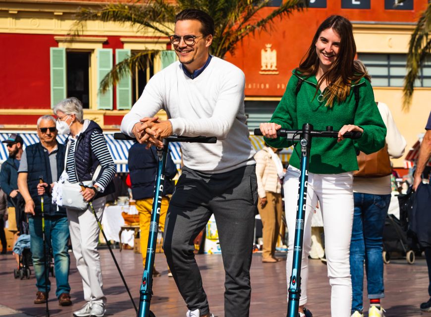 Nice: Must-Sees Electric Scooter Tour - The #ILoveNICE sign and the ride back