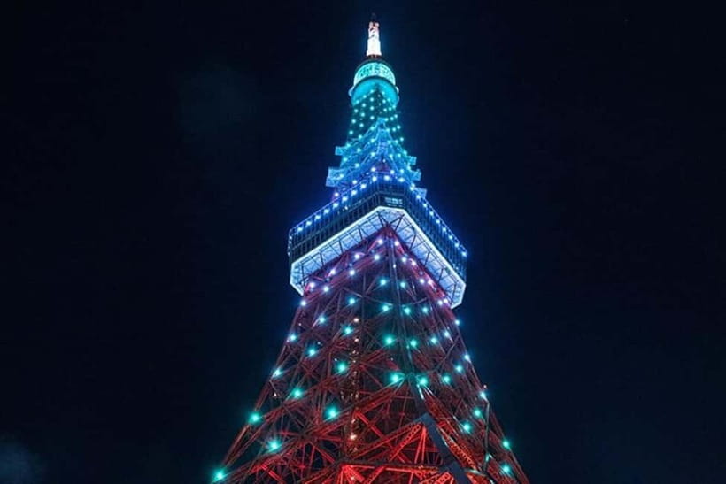 Night E-Scooter Ride to Tokyo Tower - No License Needed - The viewpoint stop gives you time to look around