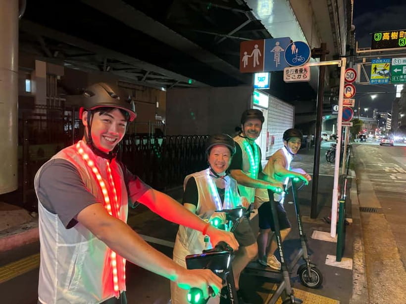Night E-Scooter Ride to Tokyo Tower - No License Needed - The ride back keeps the evening moving