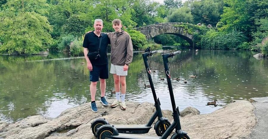 NYC: Central Park Private Guided Electric Scooter Tour - Southern Central Park: rocks, bridges, and grand hotels