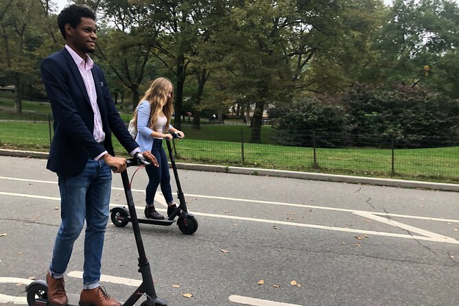 NYC Electric Scooter Rental - Riding Central Park by scooter