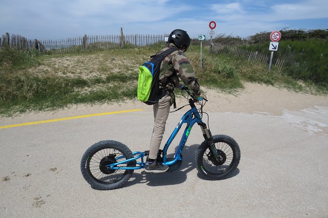 Off-road electric scooter-2h30 guided by GPS- "Carnac" - Crossing the Kerlescan, Kermario, and Menec alignments