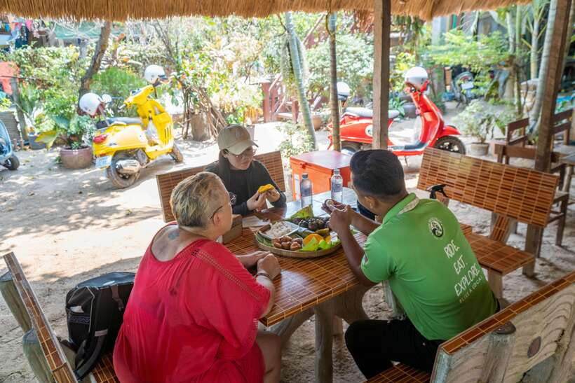 Phnom Penh Silk Island Sunset Vespa Tour / Tuk Tuk Available - Riding the Mekong roads by Vespa