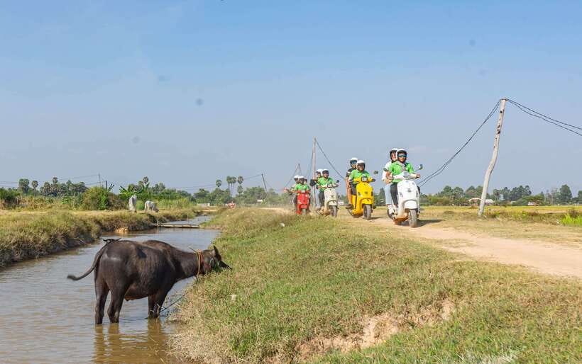 Phnom Penh: Silk Island Tour by Vespa with Tuk Tuk Available - Tofu skin, local snacks, and the working countryside