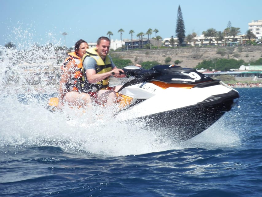 Playa Ingles:Rent e-Scooter 3 hour+Option Combo Rent Jet Ski - Meloneras and the coast toward Pasito Blanco
