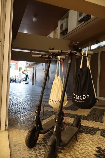 Portimão: E-Scooter Rental with Custom Routes - Starting inside the gallery on Portimão’s main street