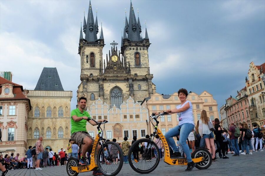 Prague: 2-Hour Old District & Riverside E-Scooter Tour - Strahov Monastery and Its Old Brewery