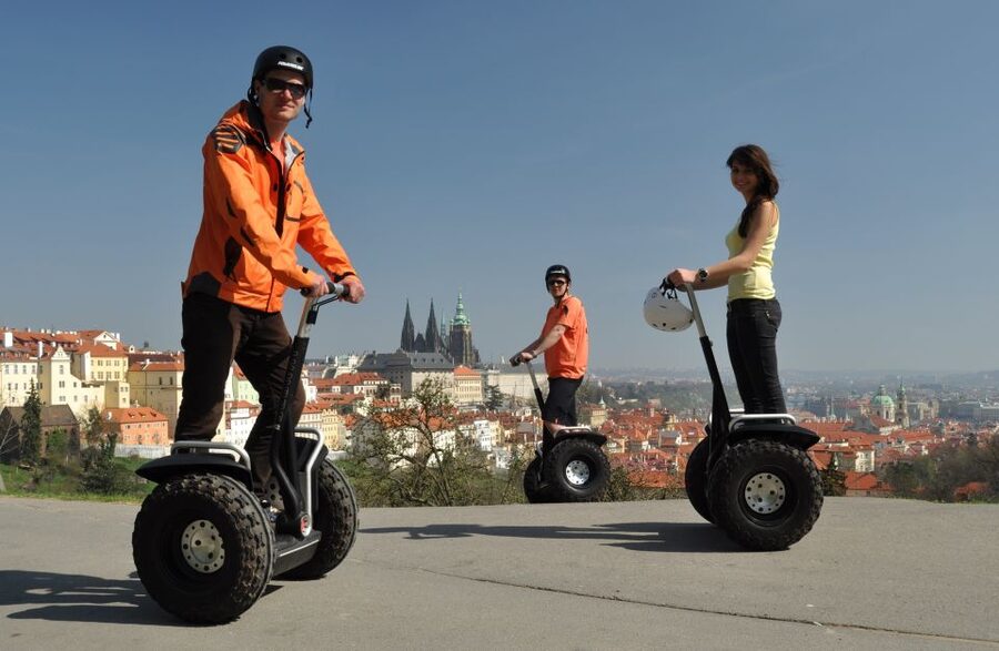 Prague: Combined Segway & E-Scooter City Highlights Tour - The Segway at Great Strahov Stadium