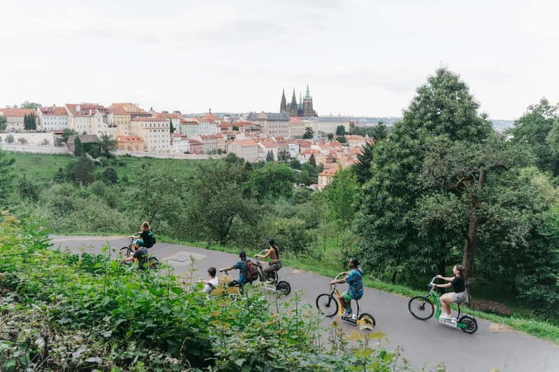 Prague: E-Scooter Grand City & Panoramas Small-Group Tour - Letna Park and Prague From Above