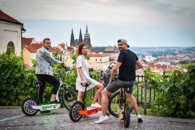 Prague E-Scooter Grand City Tour small-group with PragueWay