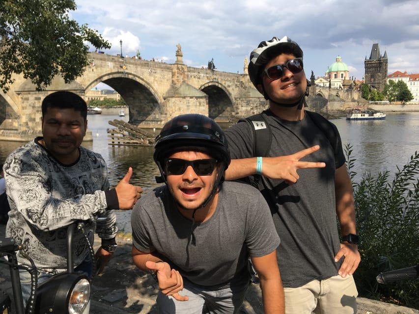 Prague Electric Scooter and eBike Grand Tour - Prague Castle from a moving viewpoint