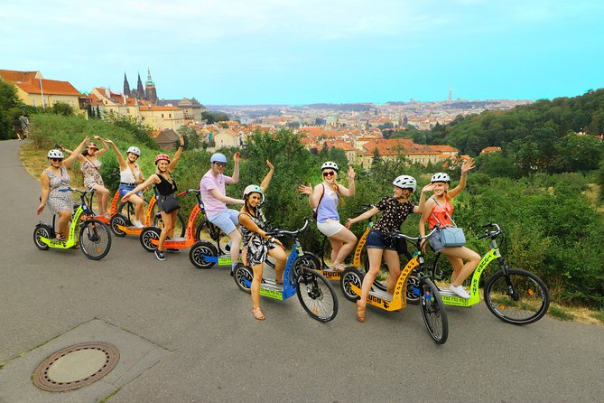 Prague: electric scooter & E-bike guided tour - Lennon Wall and Kampa Island