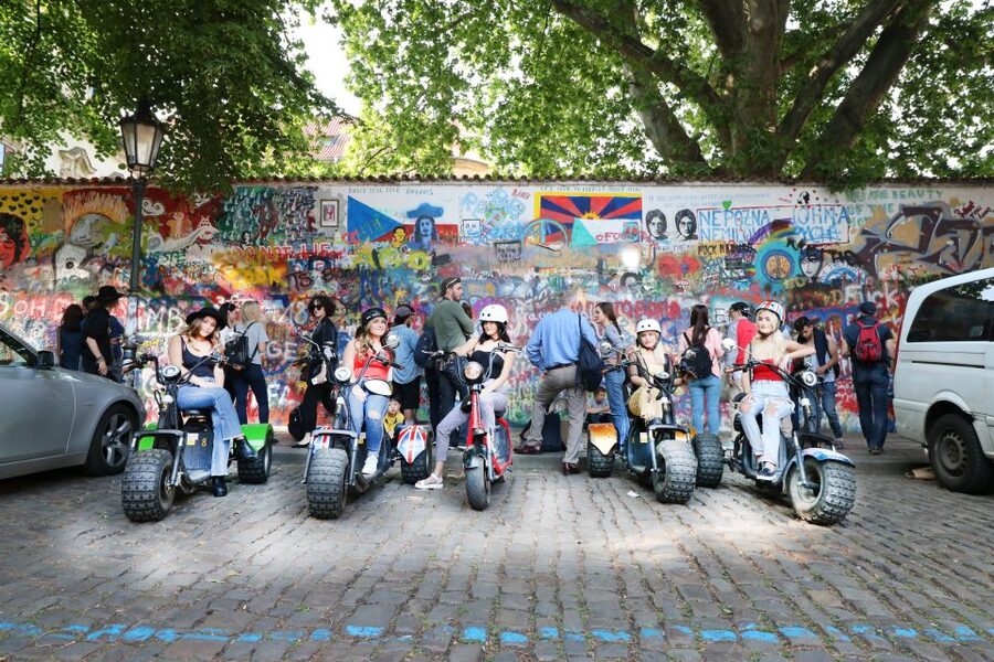 Prague: Grand e-Scooter Guided Tour - Lennon Wall, Charles Bridge, and Kampa Island