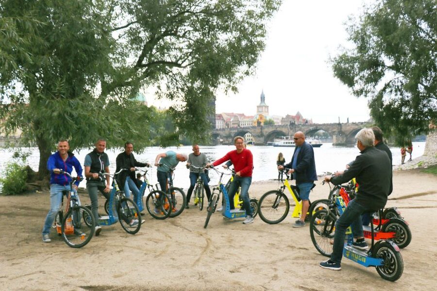 Prague: Grand Segway and eScooter Live Guided City Tour - The Great Strahov Stadium and the route home