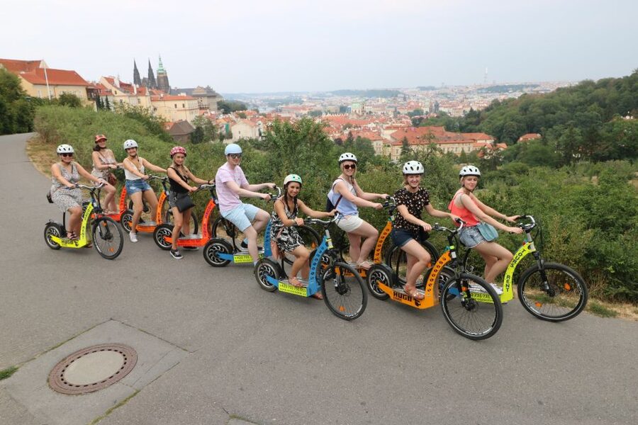 Prague: Half-Day Guided Tour by Segway and E-Scooter - Switching to the e-scooter for Petrin Hill