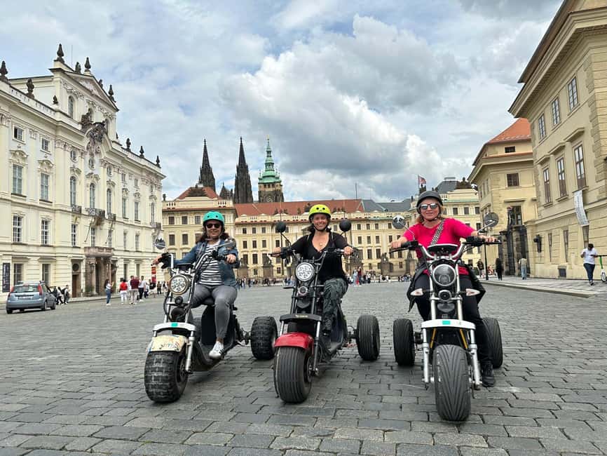 Prague: Heart of Prague Electric Tricycle Scooter Tour - Devil’s Channel and the best Charles Bridge angles