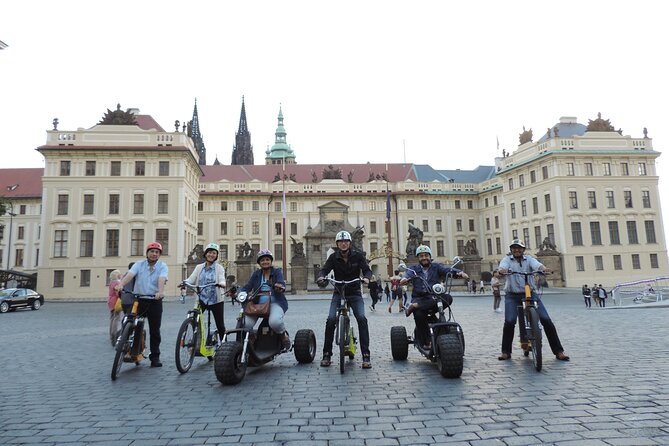 Prague Panoramic Views e-bike and e-Scooter guided Tour - Finishing at Old Town Square