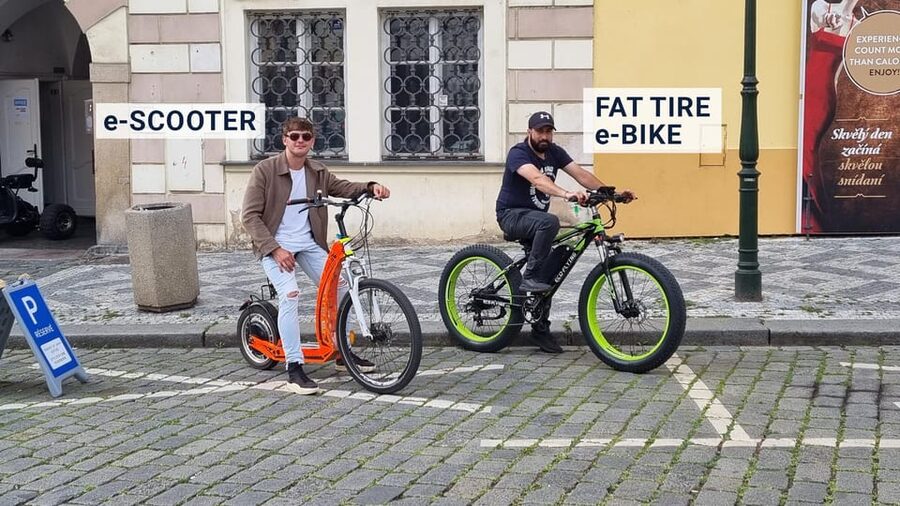 Prague: Tour by Electric Scooter or Cruiser eBike - Old Town Square, Saint Nicholas Church, and Pařížská Street