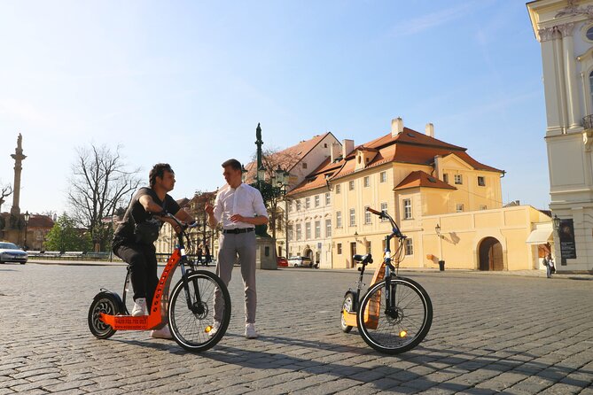 Prague Trike & e-Scooter Tour: Castle Viewpoints & Charles Bridge - Prague Castle viewpoints without entering the complex