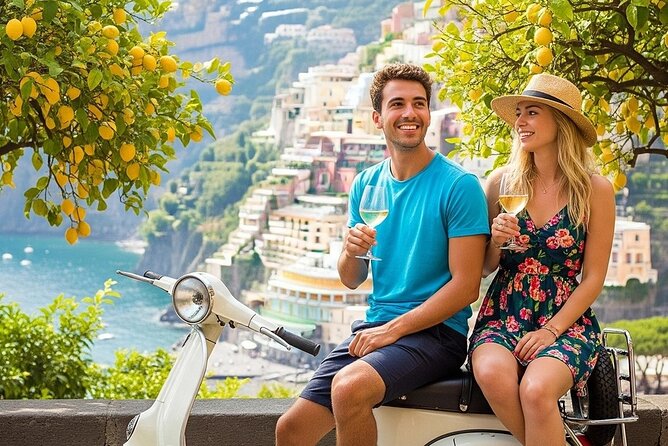 Private audio-guided Amalfi Coast Vespa Tour with driver - The Furore Fjord bridge stop