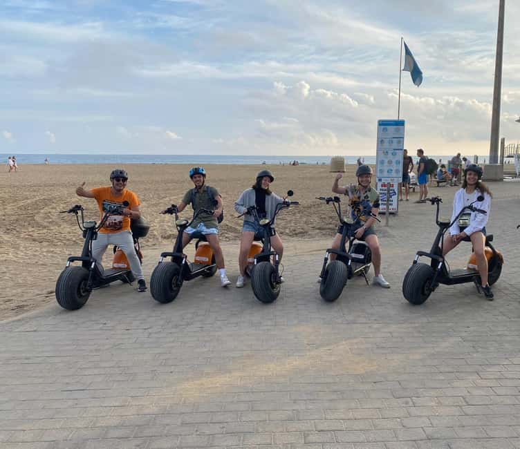 Rent e-Scooter 2 seat from 1 till 4 Hour: Explore Maspalomas - Seeing Maspalomas from a low, open road