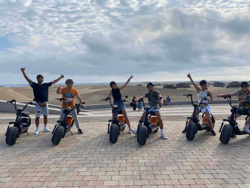 Rent e-Scooter 2 seat from 1 till 4 Hour: Explore Maspalomas - The Maspalomas dunes, with one important limit