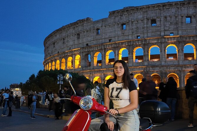 Roma Vespa Tour & Traditional Roman Food and Extras - Starting beside the Colosseum