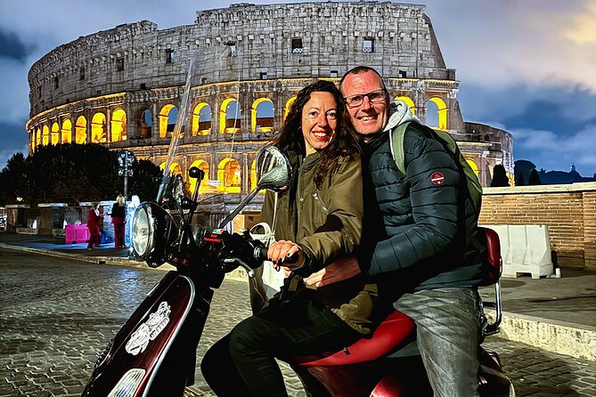 Rome by Night Vespa Ride: Icons of Rome - Key points at a glance