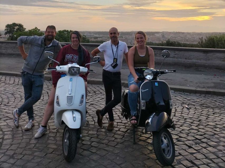 Rome by Night Vespa Tour With Driver/Private Guide - Aventine Keyhole and Rome’s best scenic moments