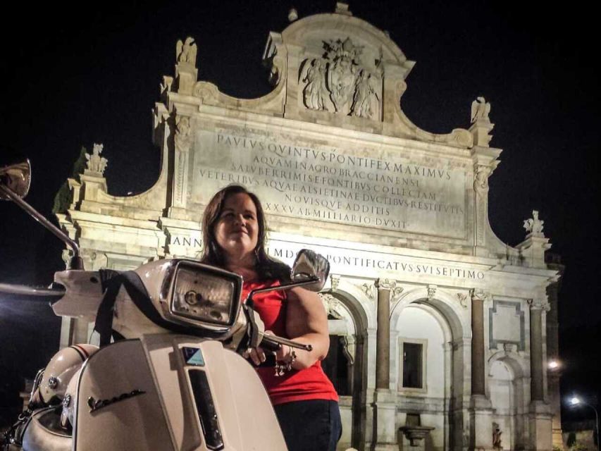 Rome by Night Vespa Tour With Driver/Private Guide - What the private format adds