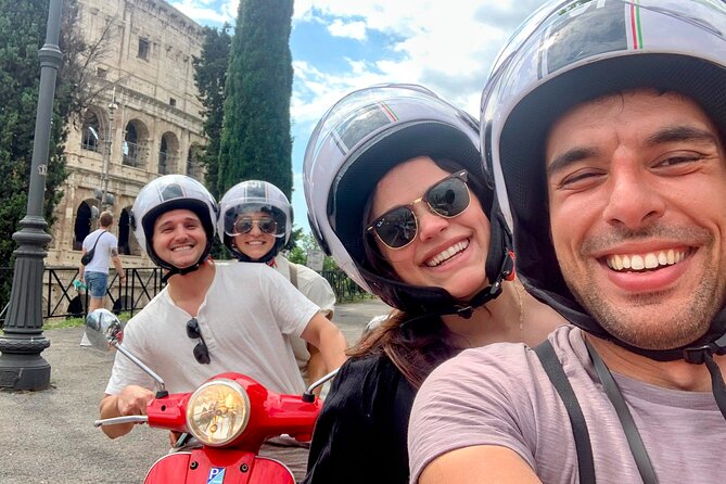 Rome by Vespa – with Francesco: the Best Guided Vespa Tour - The cannon at Janiculum and the Fontanone